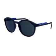 Blå Phantos solbriller med mørkegrå antireflekterende linser