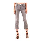 Cropped Denim Jeans for Kvinner