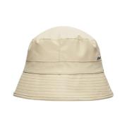 Bucket Hat med lav silhuett og søm detaljer