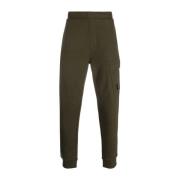 Diagonal hevet fleece cargo sweatpants