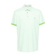 Grønn Paisley Print Polo Skjorte