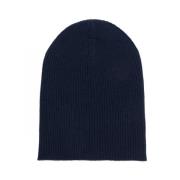 Blå Cashmere Beanie Lue