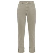 Grønn Monili Kjede Slim-Fit Jeans