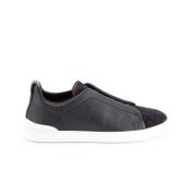 Grå Triple Stitch Low Top Sneakers