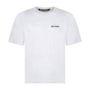 Hvit T-skjorte med brodert logo