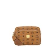 Flerfarget stoff crossbody veske