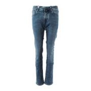 Slim-fit Blå Jeans for Menn, Størrelse 30