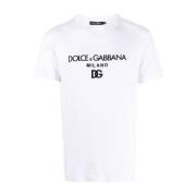 Hvite T-skjorter og Polos fra Dolce & Gabbana