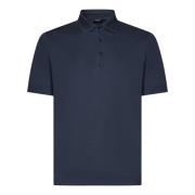 Navy Blå Polo Skjorte for Menn