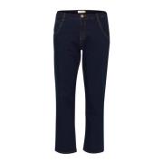 Mørk Denim Cream Crraya 7/8 Jeans -Baiily Fit - Dark Blue Denim Bukser