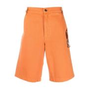 Lange shorts i dristig oransje
