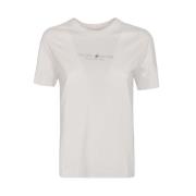 Hvit Slogan Print T-Skjorte