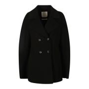 Luksuriøs Cashmere Blend Wrap Coat