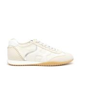 Beige Nabuk Sneakers med Memory Foam