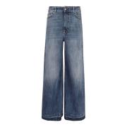 Vintage Mid Blue Wide Jeans