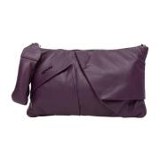 Lilla Plissert Mason Clutch Veske