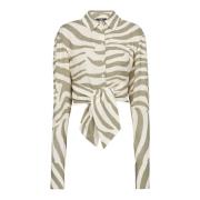 Zebra print skjorte