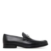 Sorte Skinn Chris Loafers