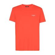 Oransje Logo Crew Neck T-skjorter og Polos