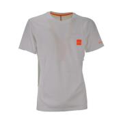 Hvit Pocket Logo Fluo T-skjorte