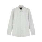 Jadeite/White Mads Nørgaard Cotton Oxford Sune Stripe Shirt Bd Skjorte