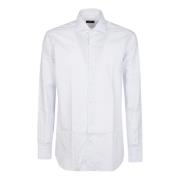Bianco/Azzurro Neck Shirt