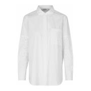 Hvit Maidelina Skjorte med Lomme
