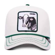 Hvit Cash Cow Lerret Caps