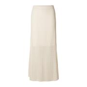 Agny Hw Long Knit Skirt - Birch