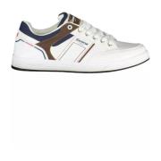 Hvite Polyester Sneakers for Menn med Logo Print