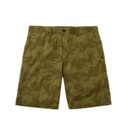 Grønn Trykt Bermuda Shorts