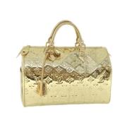 Pre-owned Gull lerret Louis Vuitton Speedy