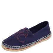 Pre-owned Navy Canvas Carolina Herrera Espadrilles