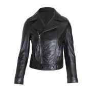 Pre-owned Leather outerwear