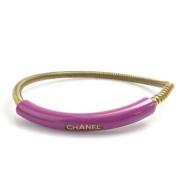 Pre-owned Rosa metall Chanel armband