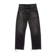 Sorte Straight Jeans for Kvinner