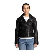 Sort Camilla Pihl Calie Leather Jacket