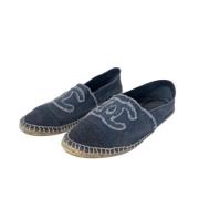 Pre-owned Blå lerret Chanel Espadrilles