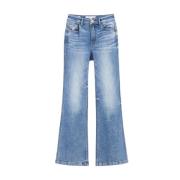 Blå Flare Denim Jeans
