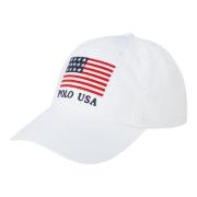 Hvit Polo Ralph Lauren Hvit Fl Cap Hat Accessories