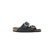 Arizona Big Buckle Shearling Sandal