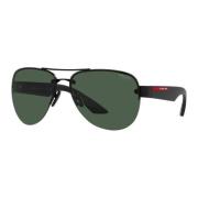 Matte Black/Green Solbriller PS 55Ys