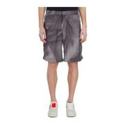 Crinkle Nylon Bermuda Shorts