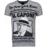 Al Capone Rhinestone - Herre T-skjorte - 4784G