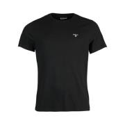 Klassisk svart T-skjorte for menn