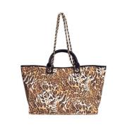 Leopard Brun Shopper Bag