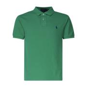 Grønn Polo T-skjorte med Logo Broderi