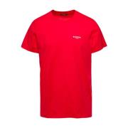 Rød Flock T-Skjorte - Klassisk Passform
