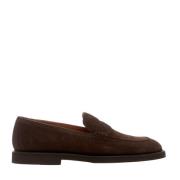 Brune Semskede Loafer Sko