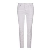 Hvite Ripped Cool Girl Jeans